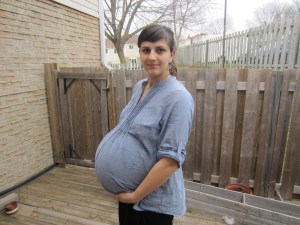 Kris at 39 weeks, April 2014