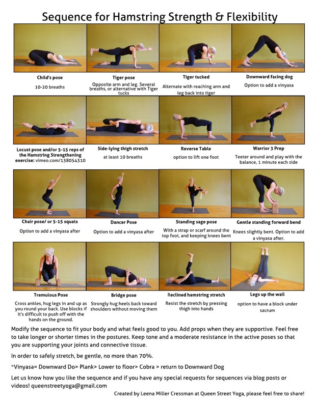 sequence for hamstring strength & flexibility