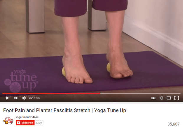 Foot Pain and Plantar Fasciitis Stretch Yoga Tune Up YouTube